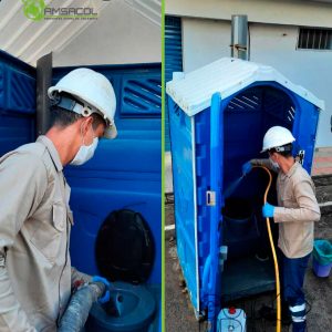 desinfeccion baños portatiles