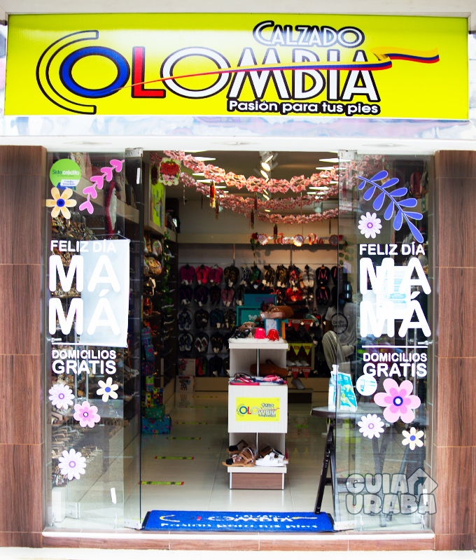 Fachada de la tienda de calzado Calzado Colombia